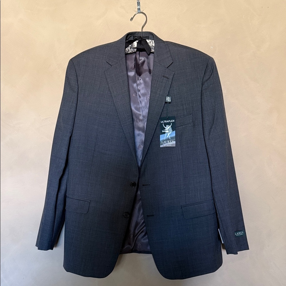 Ralph Lauren UltraFlex Stretch Charcoal Jacket NWT size 44reg.
